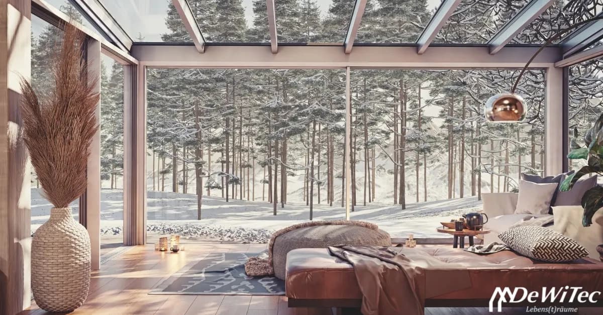 Wintergarten im Winter: Warum ein verschneiter Ausblick der wahre Luxus ist