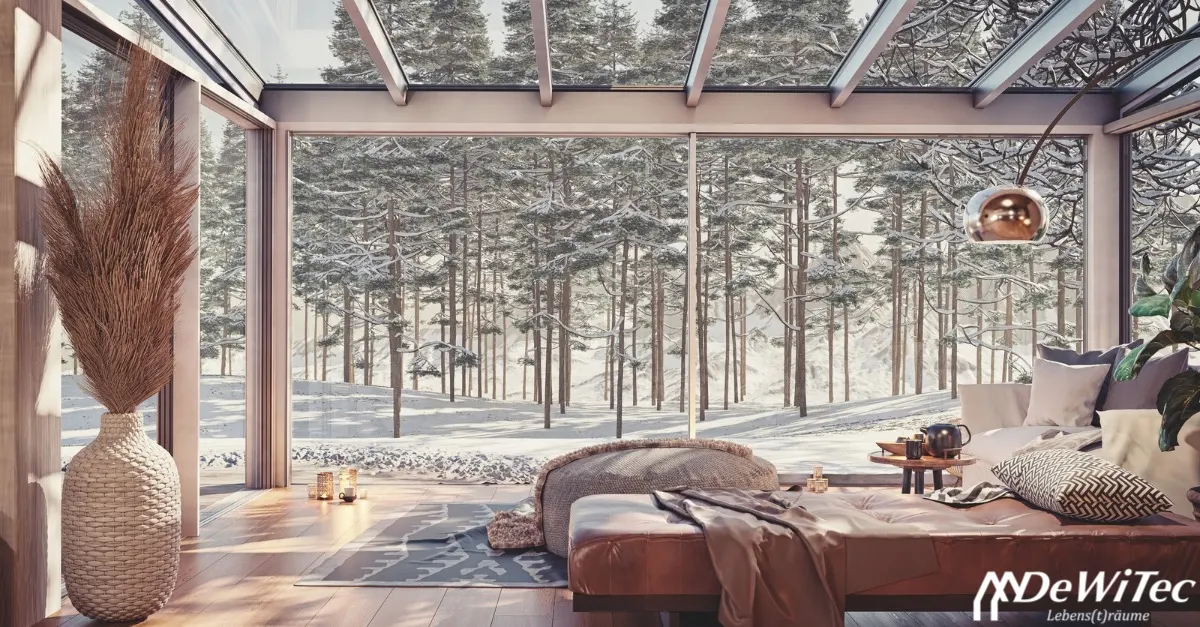 Wintergarten im Winter: Warum ein verschneiter Ausblick der wahre Luxus ist